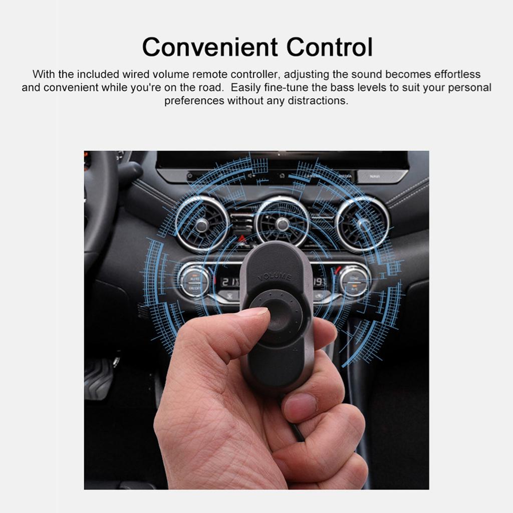 10 Inch 800W Under Seat Car Subwoofer High Power Active Subwoofer Speaker Built In Amplifier with Volume Controller