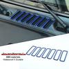 7Pc Car Hood Air Intake Vent Frame Trim Cover Bezels for Jeep Wrangler JL JT 18+