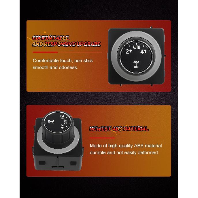 CCIYU 4x4 4WD Interruptor Encaixe 2014 2015 2016 2017 2018 2019 para Chevrolet Silverado 1500 Tração nas Quatro Rodas Caixa de Transferência Seletor de Marcha Botão 22752188