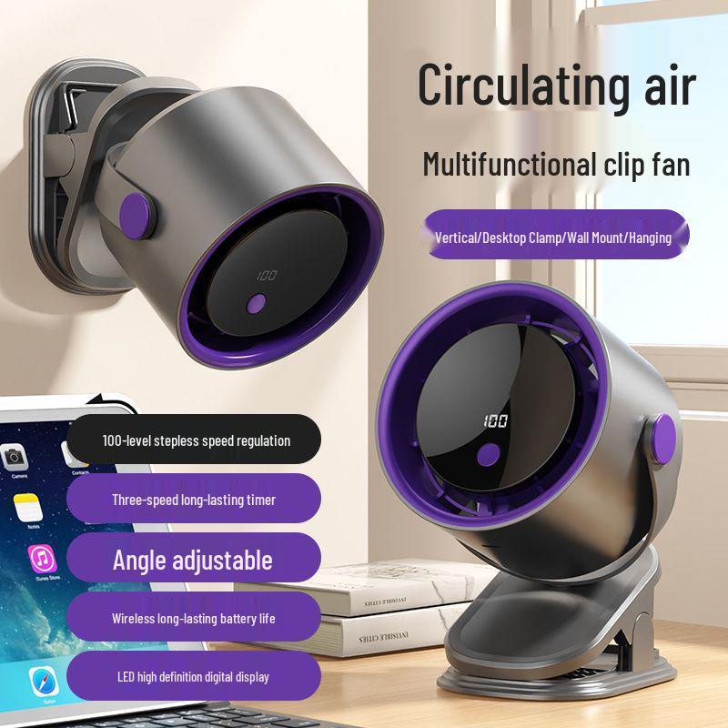 New Model Clip-On Mini Desk Fan for Office, Dorm, or Bed
