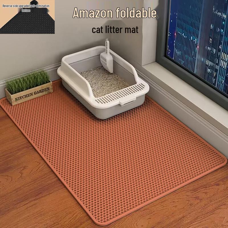 

Очень большой моющийся коврик для кошачьего туалета - Защита от брызг, Защита от следов, Двухслойный фильтр из ЭВА 30x30CM