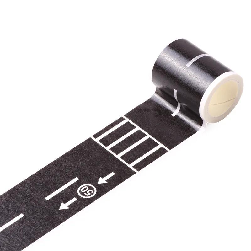 1 Pcs 5m Railway Train Curve Design Paper Washi Tape Diy Road Traffic Adhesive Tape Scrapbooking Sticker Label Masking Tape