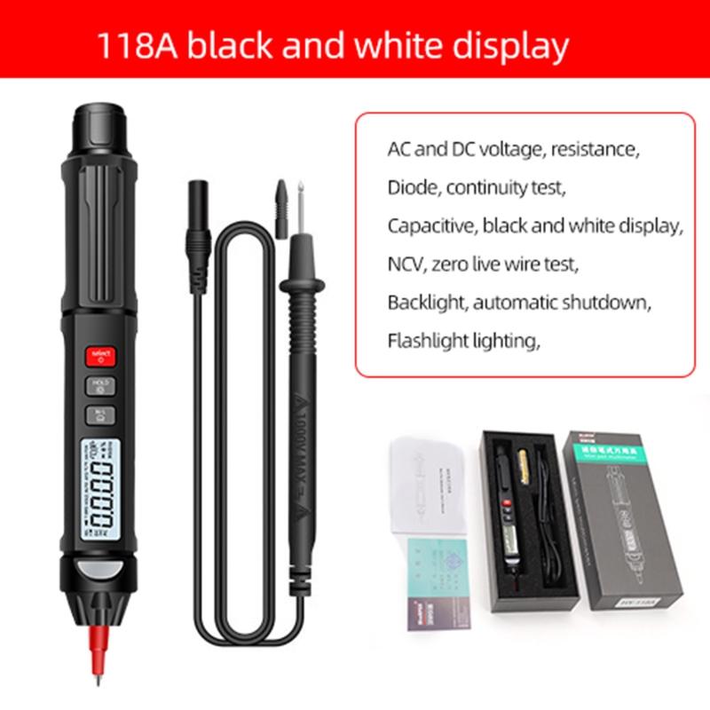 Voltage Testers Non-Contact Electrical Tester Phase Sequence Meter Electric Compact Pen with NCV LED Flashlight