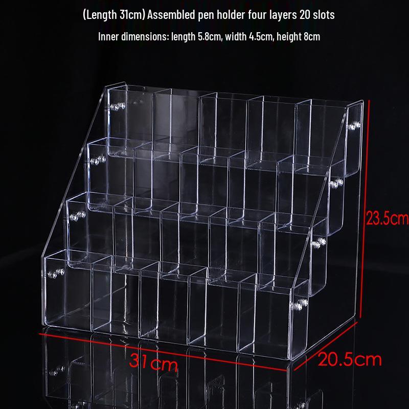 Multi-Pen Display Rack: Pen Holder for Stationery & Gel/Ballpoint Pens