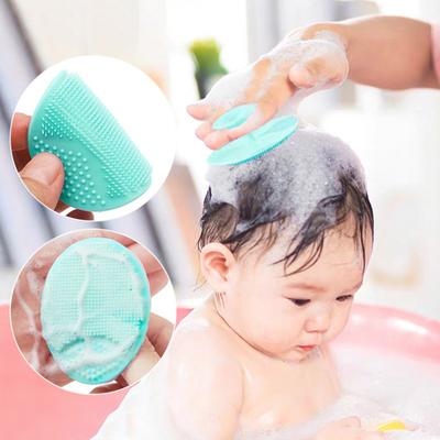 Tragbare Shampoo-Bürste, weiche Silikonborsten, Haushalts-Babybadebürste, Kopfhautwäscher, Make-up-Pinselreiniger