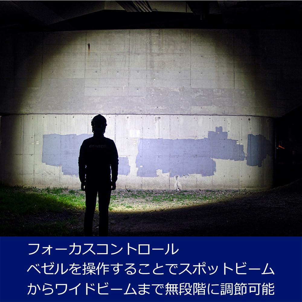 GENTOS LED Stirnlampe USB Wiederaufladbar Wiederaufladbar Leistungsstark 1200 Lumen Wasserdicht G-Serie Für Arbeit Für Professionellen Gebrauch (Spezialbatterie/AA