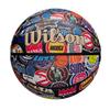 Wilson Basketball NBA ALL TEAM RETRO (Hele laget) WZ4028501XB7, Innendørs/Utendørs, Størrelse 7, Ca.. 24,5 cm Diameter