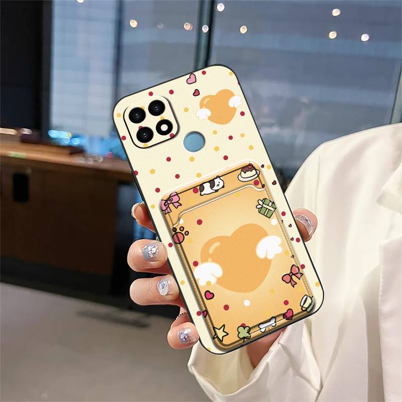 Cover Full wrap Phone Case For OPPO A15 4G/A15S/A35 2021 Durable Anti-knock Card sleeve Graffiti Soft case Cute TPU