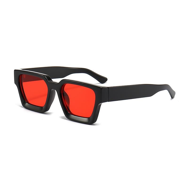 2024 New Arrival Fashion AC Lens Classic Cool Big Frame Glasses Retro Punk Thick square Frame Sunglasses for Women Men