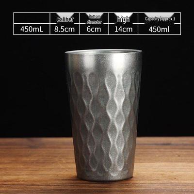 Wutuo Stainless Steel Vintage Beer Mug