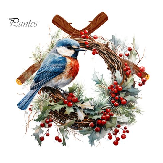 

Птичья ягода венок туалетная наклейка Съемный самоклеящийся водонепроницаемый ПВХ Гостиная Спальня Ванная комната Wall Art Животное Листья Ветка Украшение Наклейка