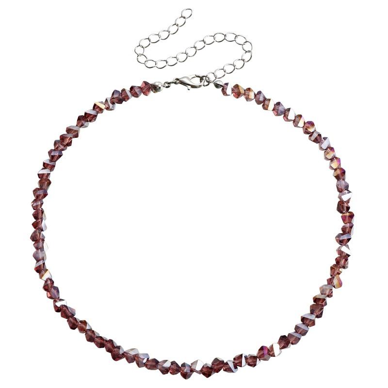Personalized European American Style Hand Woven Beaded Crystal Clavicle Necklace For Women