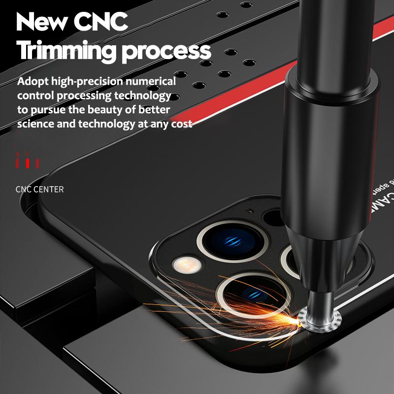 Luxury Shockproof Metal Matte Case For Iphone 14 12 13 Mini 11 Pro Xs Max X Xr 6 7 8 Plus Se Armor Bumper Slim Skin Cover Funda