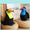 Realistic Giant Beak Plush Toy Colorful Parrot Bird Doll For Kids Beautiful Decorative Stuffed Animal