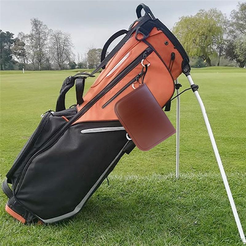 Golf Tool Bag Multifunctional Golf Accessory Bag Portable Large Capacity Storage Leather Bag For Golf Equipment And Accessories