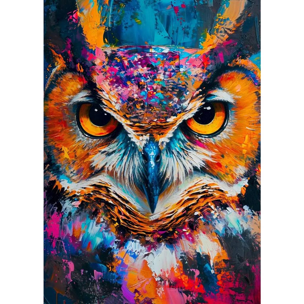 Abstract Animals Cat Lion Shark Wolf Tiger Deer Graffiti Art Canvas Painting Wall Poster Prints Pictures Living Room Decor