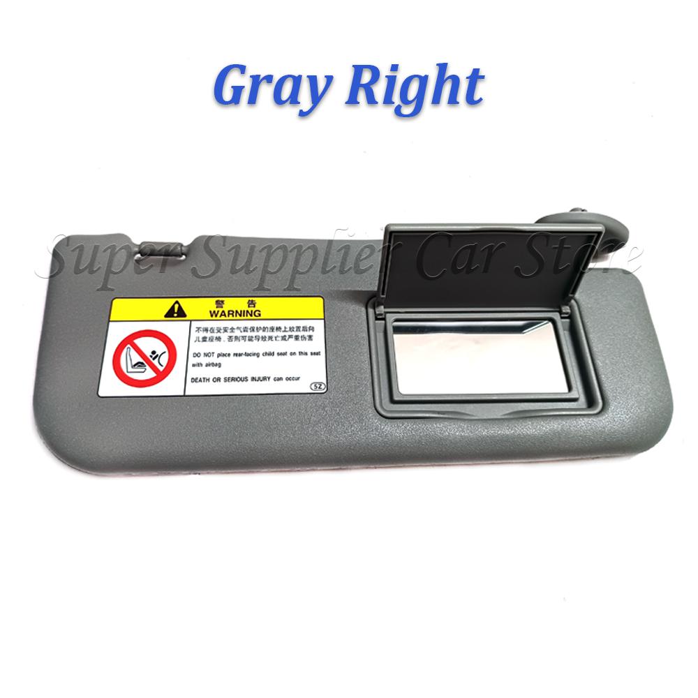 For Toyota Vios Yaris Yaris L 2014 2015 2016 2017 2018      A Pair Car Sun Visor Grey Beige Front Left Right