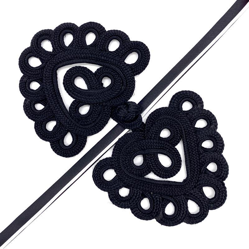Handmade Peacock Tail Chinese Frog Button-Matching Pair Closures for Qipao, Coat Evening Dress, Vintage Garment Accessory