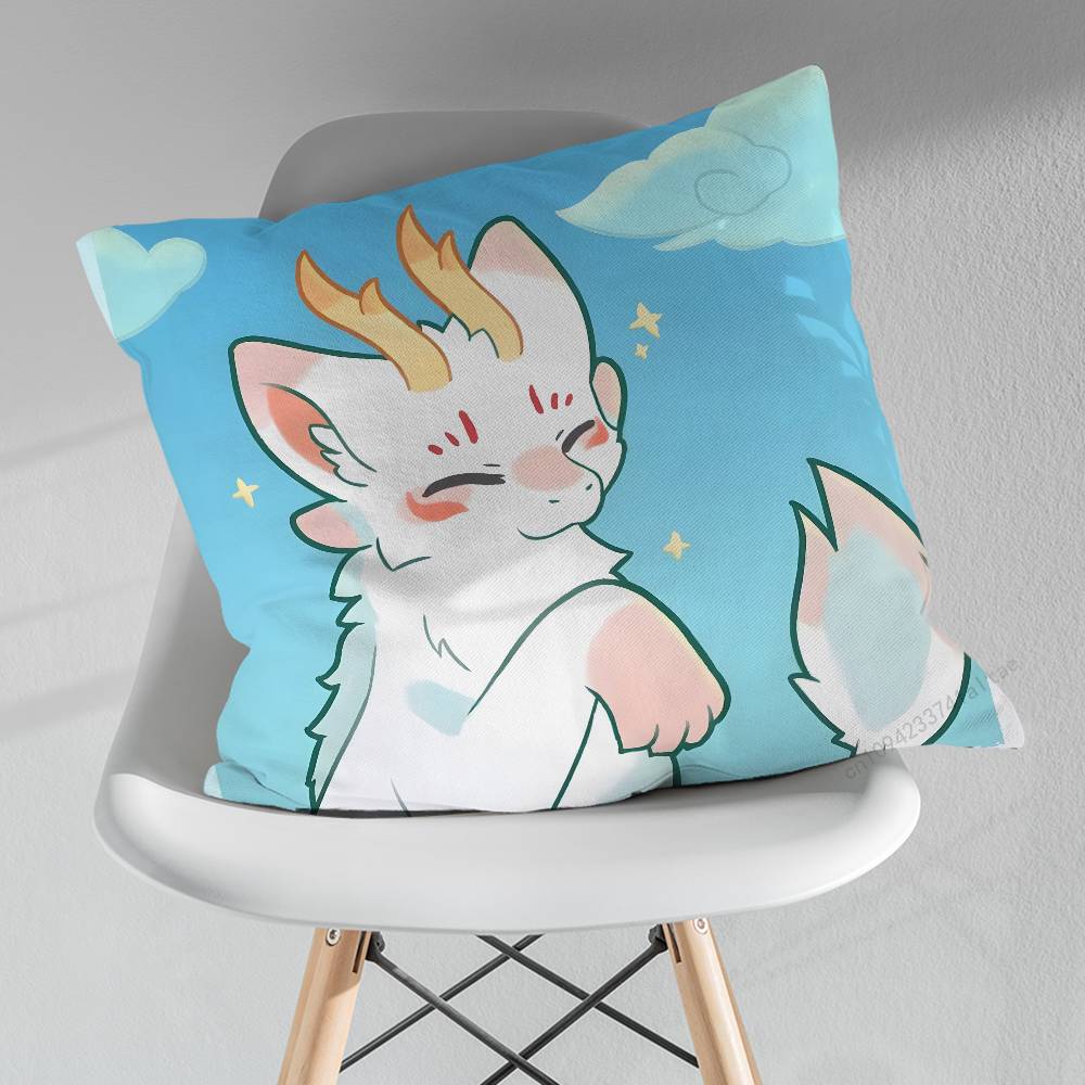 Furry Fabulous Beasts Throw Pillow Case Living Room Sofa Cushion Cover For Home Bedroom Decoration Protector