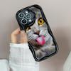 LZ3 Black Cat Green Eyes Clear Soft Wave Phone Cases for iPhone 15 13 Pro Max 12 Mini 14 8 Plus XS Max XR 6 Protection Back Cover