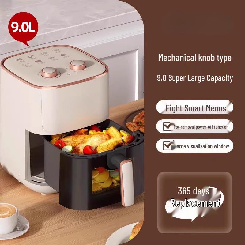 Aoke 360° Visual Air Fryer: Multifunctional, No-Flip, Large Capacity Electric Oven (2025 Model)