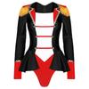 Womens Circus Ringmaster Role Play Long Sleeve Jumpsuit Bodysuit Costume