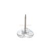 100pcs Love shaped push pin office stationery kindergarten photo wall message board decoration by nail silver needle
