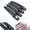 Black Carbon Fiber Door Handle Cover for Toyota Previa Tarago Estima Aeras XR50 2006~ Accessories Stickers Trim Set Chrome