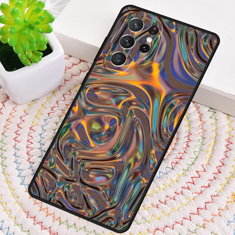Holographic Dope Trippy Print Silicone Phone Case For Samsung Galaxy Note 10 Pro S26 S25 S24 S23 S22 S21 Plus Ultra Capa Cover