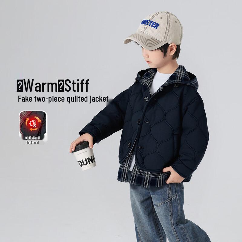 Youyou Tonghua Boys  Winter Padded Hooded Jacket 120