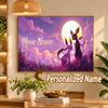 Umbreon Espeon Custom Name Diamond Painting Personalized 5D Full Drill DIY Diamond Art Home Decor