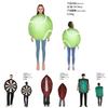 Halloween Party Suit With Foam Padding Rugby Billiards Costume Event Jumpsuit Performance