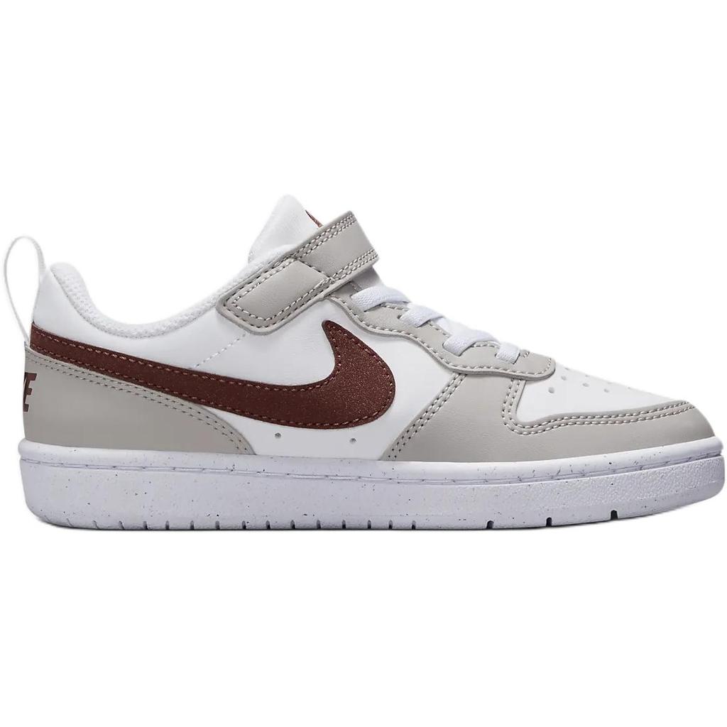 Nike Court Borough Low Recraft PS Light Iron Ore Dark Pony Kids Sneakers Grey White FZ4522-100