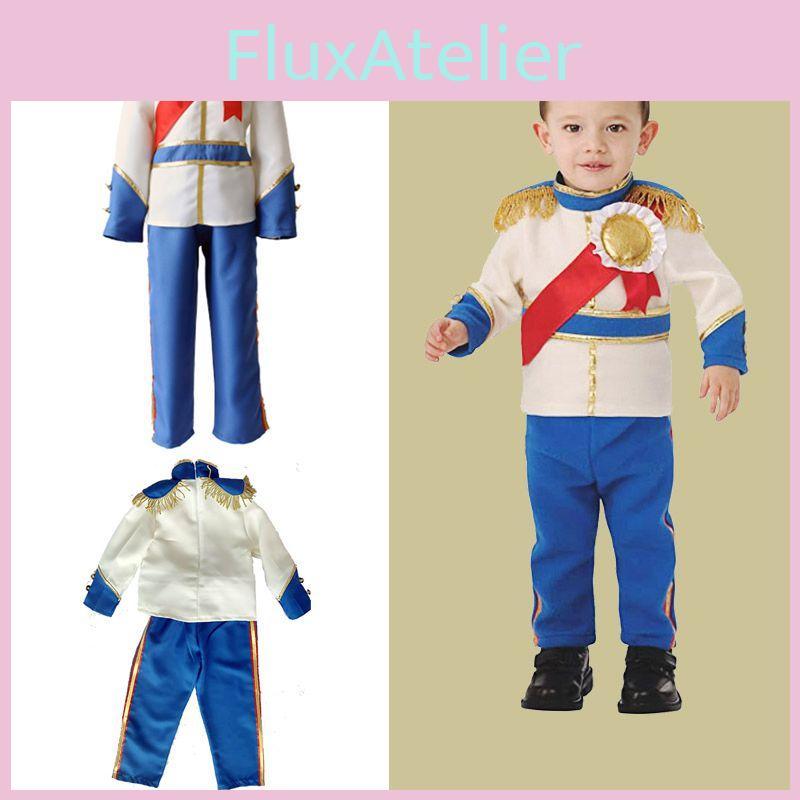 Child Royal Prince Costume With Elegant King Clothes For Halloween Masquerade Parties