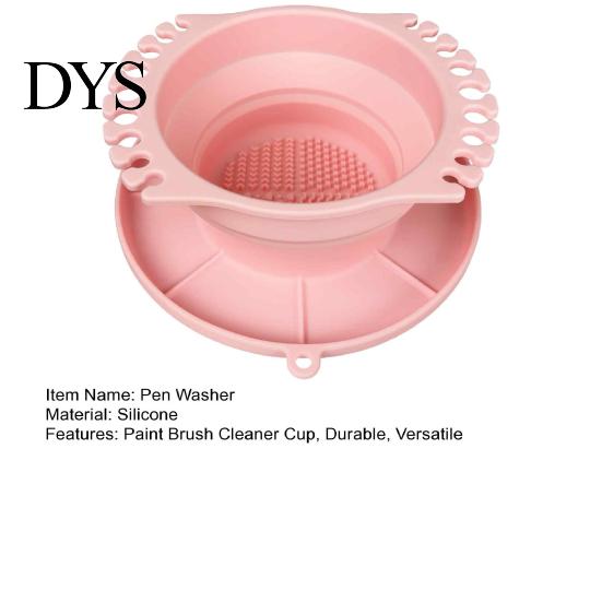Silicone Painting Brush Rinser Paint Cleaner Cup, with Texture, Foldable Compact Art Washer for Cleaner, Watercolor And Makeup