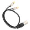 XLR Male to 2 RCA Audio Splitter Cable RCA to XLR Adapter Patch Cable for Mixing Console MicrophoneMale 1m   3.3ft