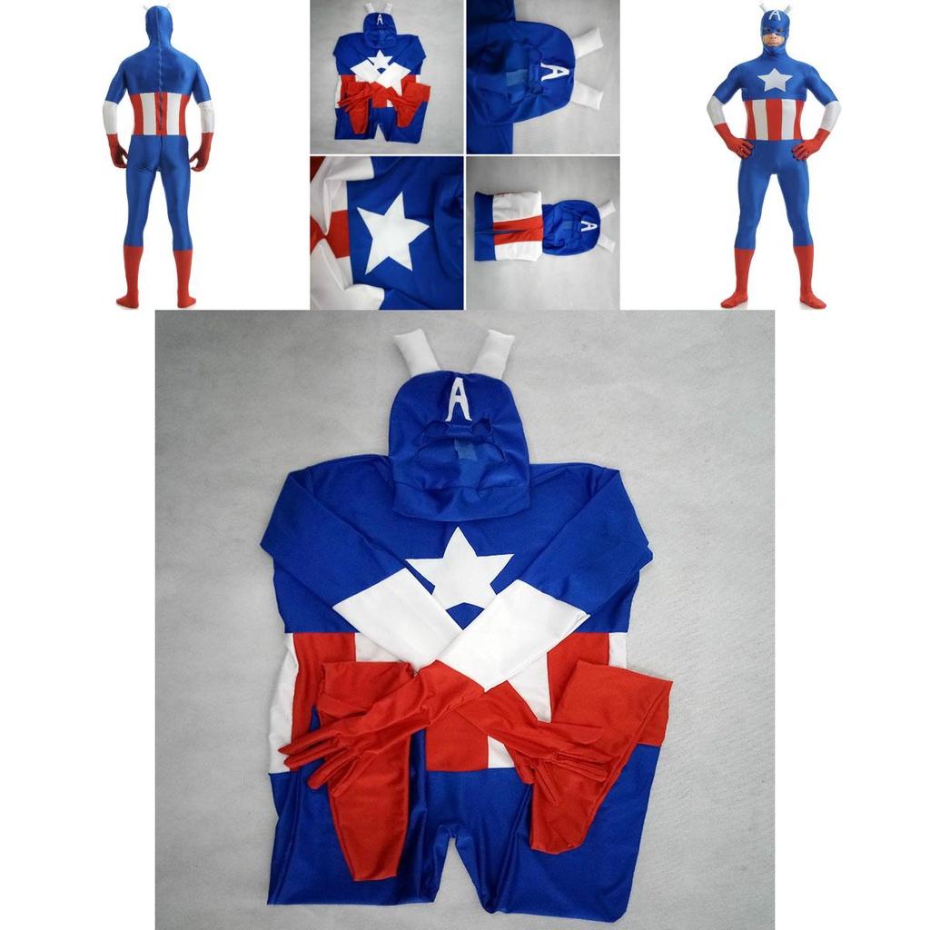 Stunning Avengers Superhero Captain Costume With Exquisite Workmanship For Adults