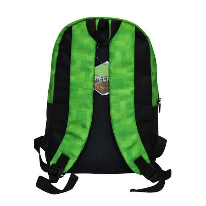 Minecraft Backpack Green/Black 40x29x13cm School Bag Gaming Backpack Travel Rucksack