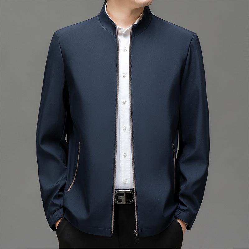 Men's Stand Up Collar Jacket, Casual Versatile Business Jacket, Men's