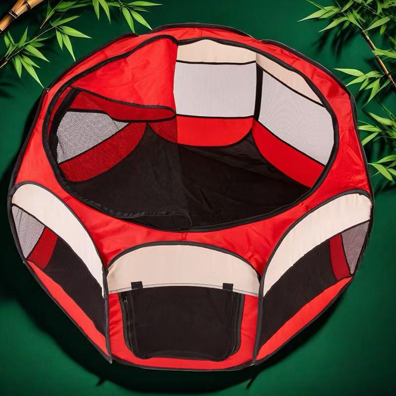 Foldable Scratch-Resistant Oxford Cloth Dog Kennel for Outdoor and Car Use