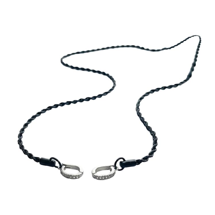 

Anti Loss Earphone Safety Straps Stainless Steel Necklace Secure Lock for FreeClip1/2 Sports Fitness 1