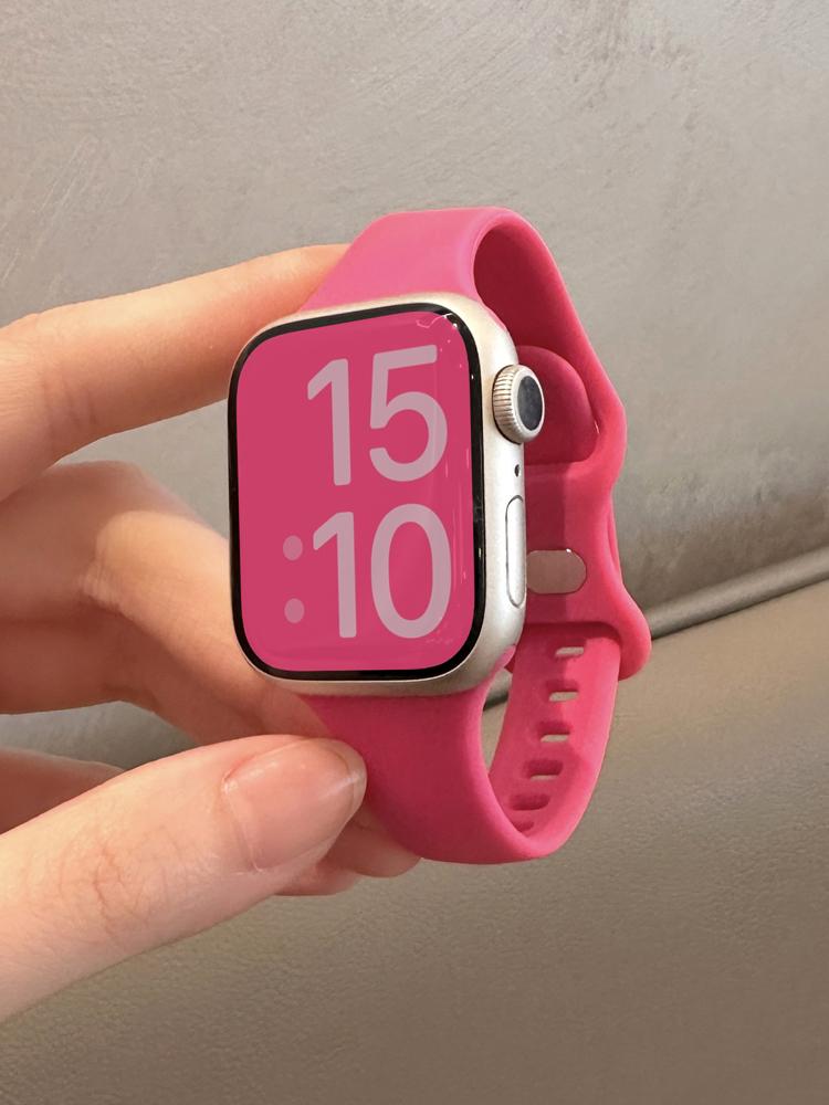 Slim Silicone Strap For Apple Watch Band 45mm 44mm 40mm 41 42-38mm sport bracelet iwatch series 8 7 se 3 4 5 6 9 10 ultra 2 49mm