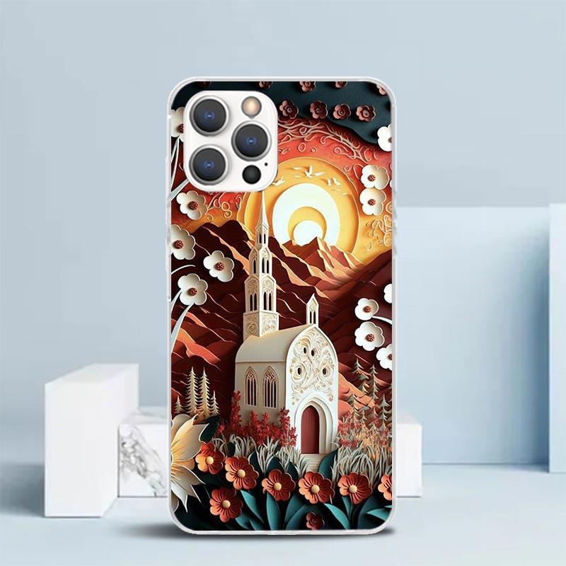 Natural Trees In Mountain Ranges Phone Case For IPhone 16 17 Air 16E 15 14 Plus 13 Mini 12 11 Pro Max 7 8 + SE 2020 Soft TPU Bac