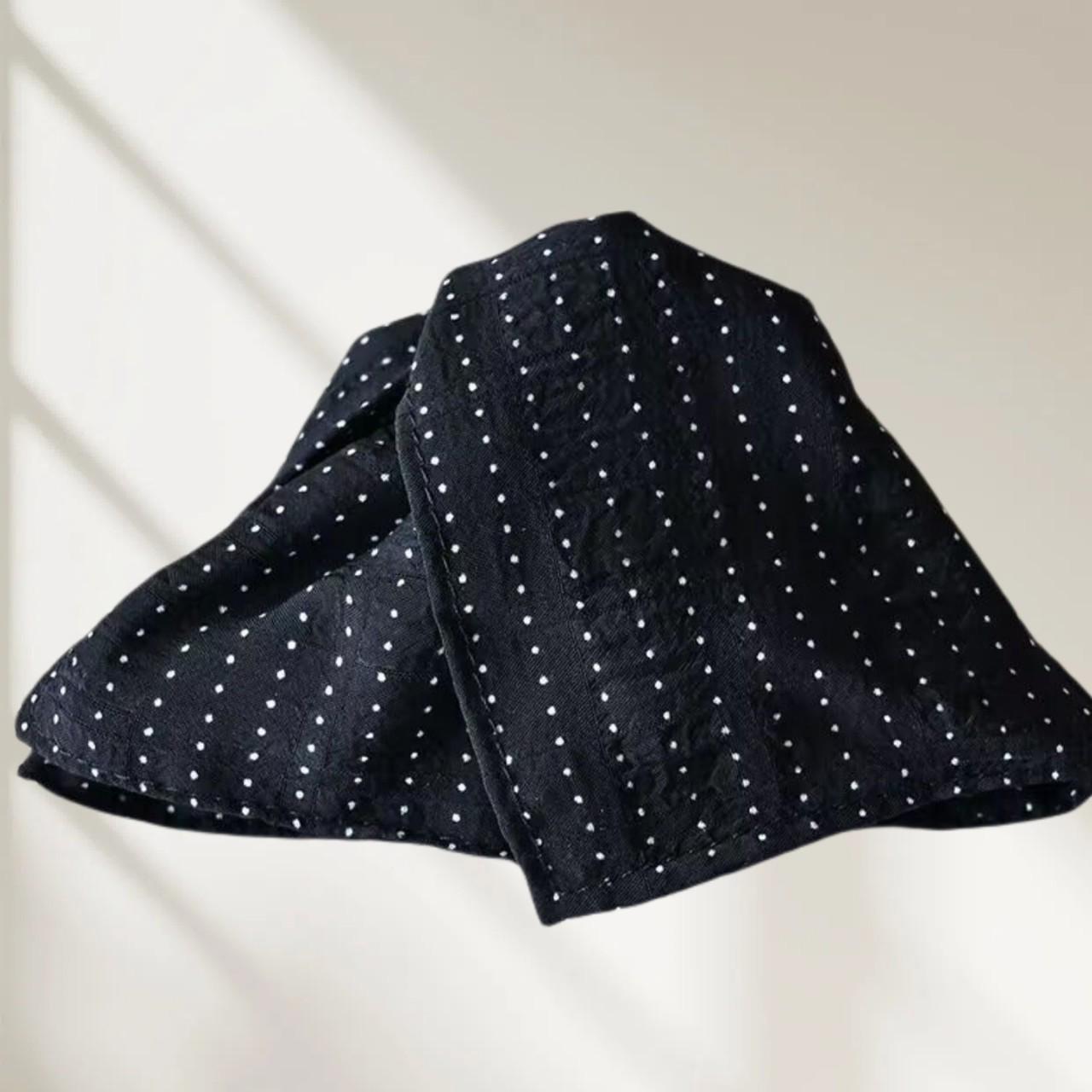 Elegant French Polka Dot Hepburn-Style Triangle Hair Clip