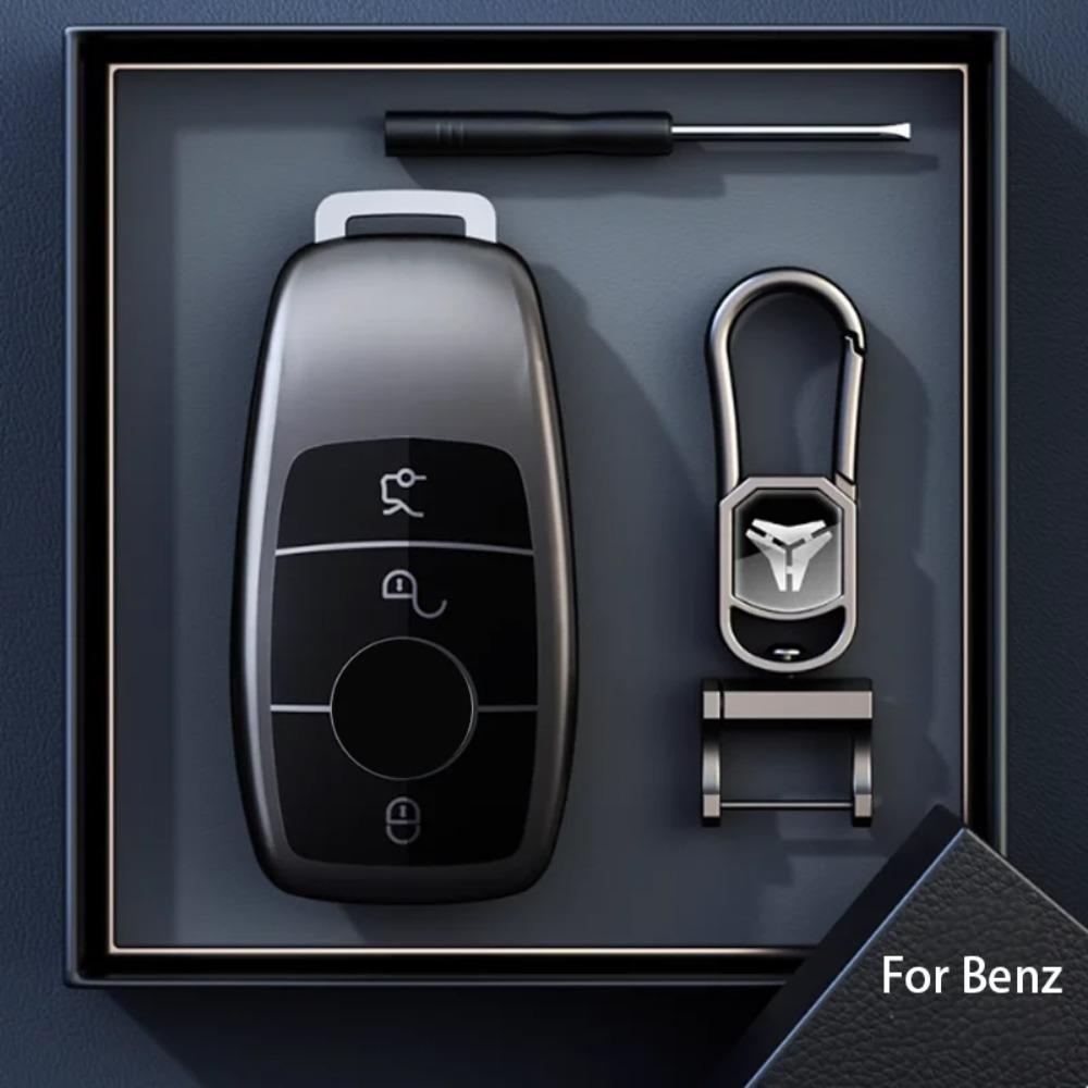 Titanium Gray for Mercedes Benz E C S GLC Class E200 E400 E63 W213 S550 S560 C260 Smart Remote Car Key Case Cover Accessories