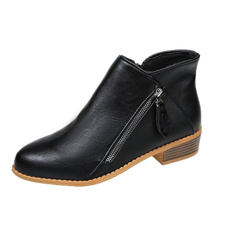 Plus Size Suede Women's Ankle Boots - Autumn/Winter 2021, European & American Style