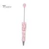 Rhinestone Bling Pens DIY Beadable Pen, Rhinestones And Faux Pearls Beaded Office Desk Accessories Black Ink Ballpoint Pen for School Supplies