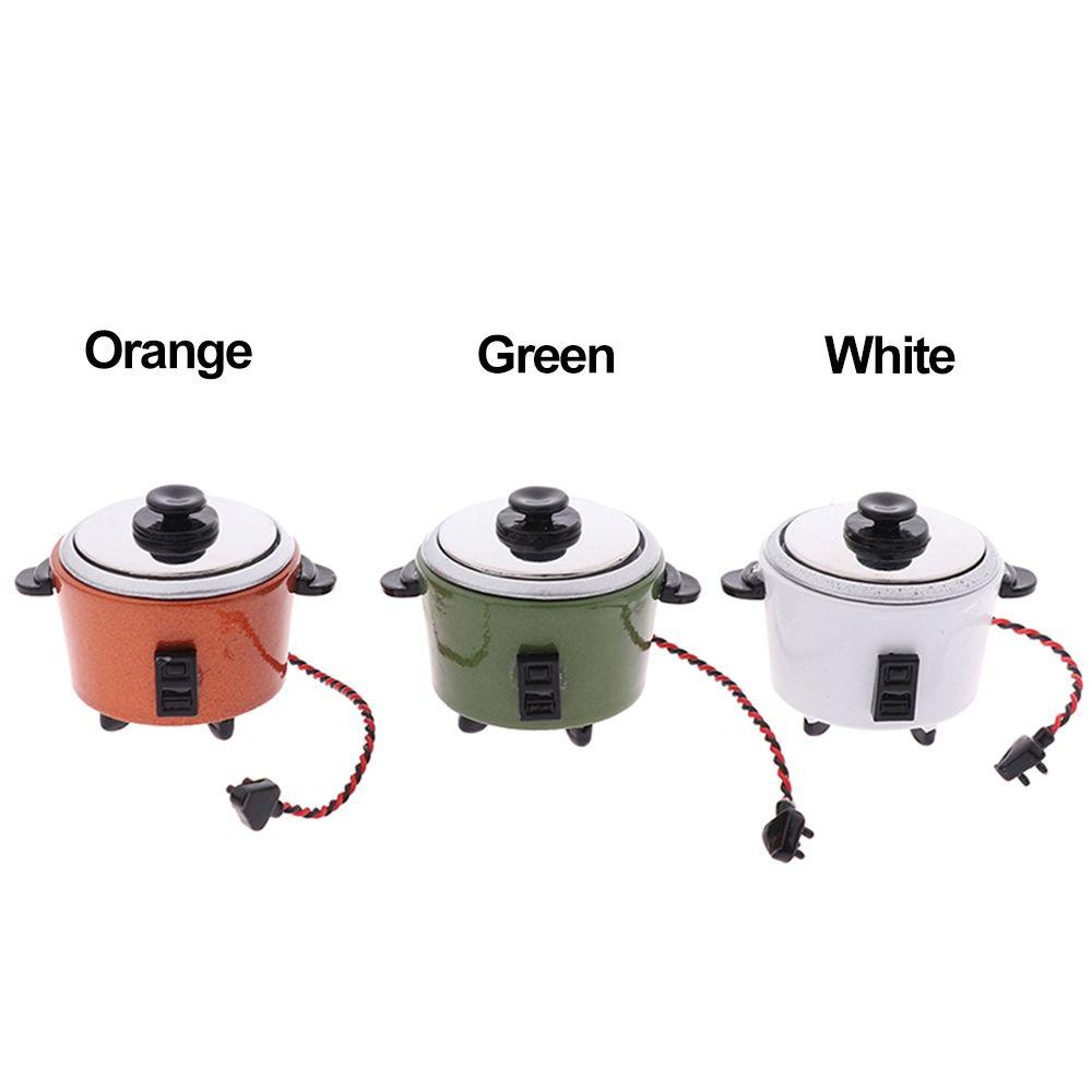 Scene Model Cookware Toys Dollhouse Kitchenware Mini Electrical Appliances Miniature Rice Cooker