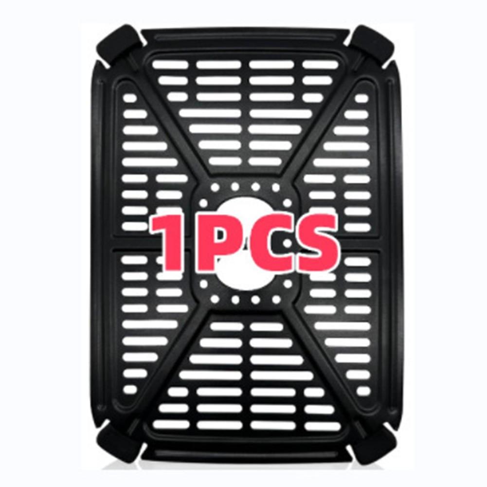 Stainless Steel Air Fryer Grill Pan Non-stick Coating Dishwasher Safe 1pcs