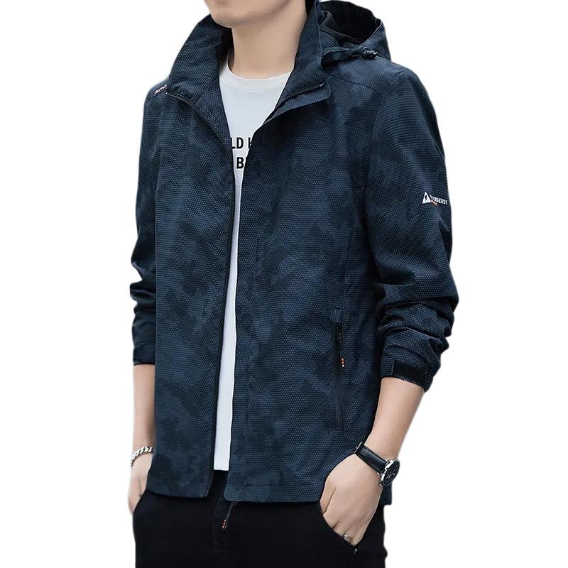 Jacket Men's New Autumn Jacket Trendy Brand Waterproof Windproof Hooded Jacket Couple Mountaineering Jacket Men